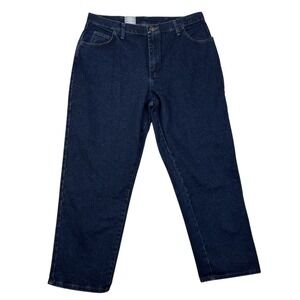 NWT Wrangler Blues Jeans Women 18x30 Blue Relaxed Fit Straight Leg 10WB101AD